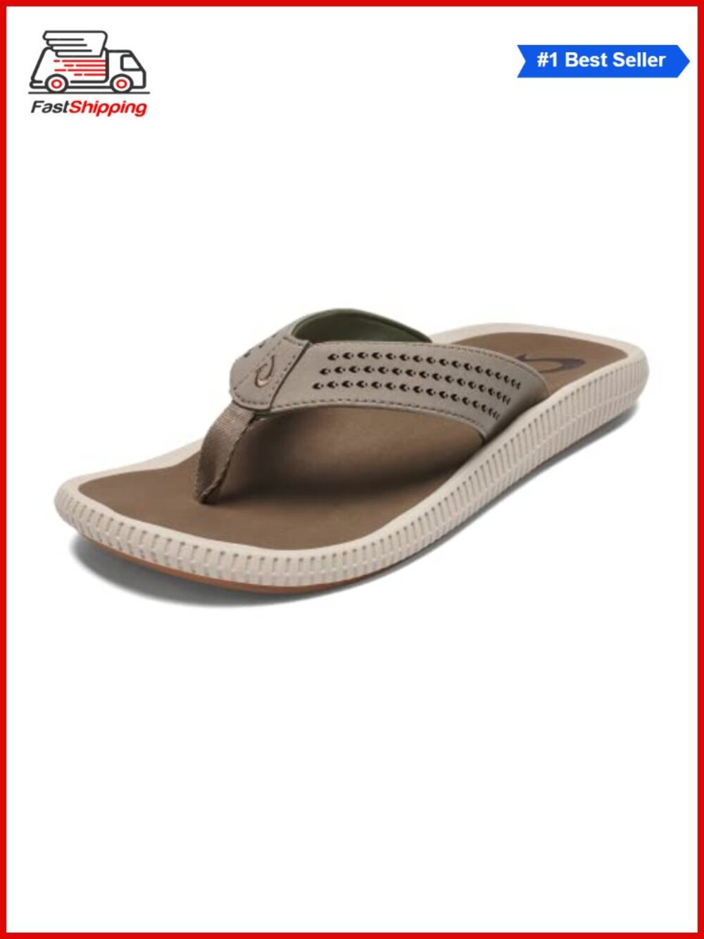 ✨ OluKai Ulele Men's Beach Sandals Water Resistant Flip Flops